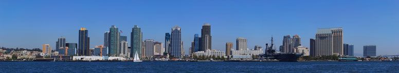The City of San Diego skyline
